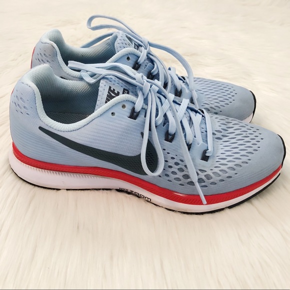 Nike Zoom Pegasus 34 blue and coral - Picture 2 of 8
